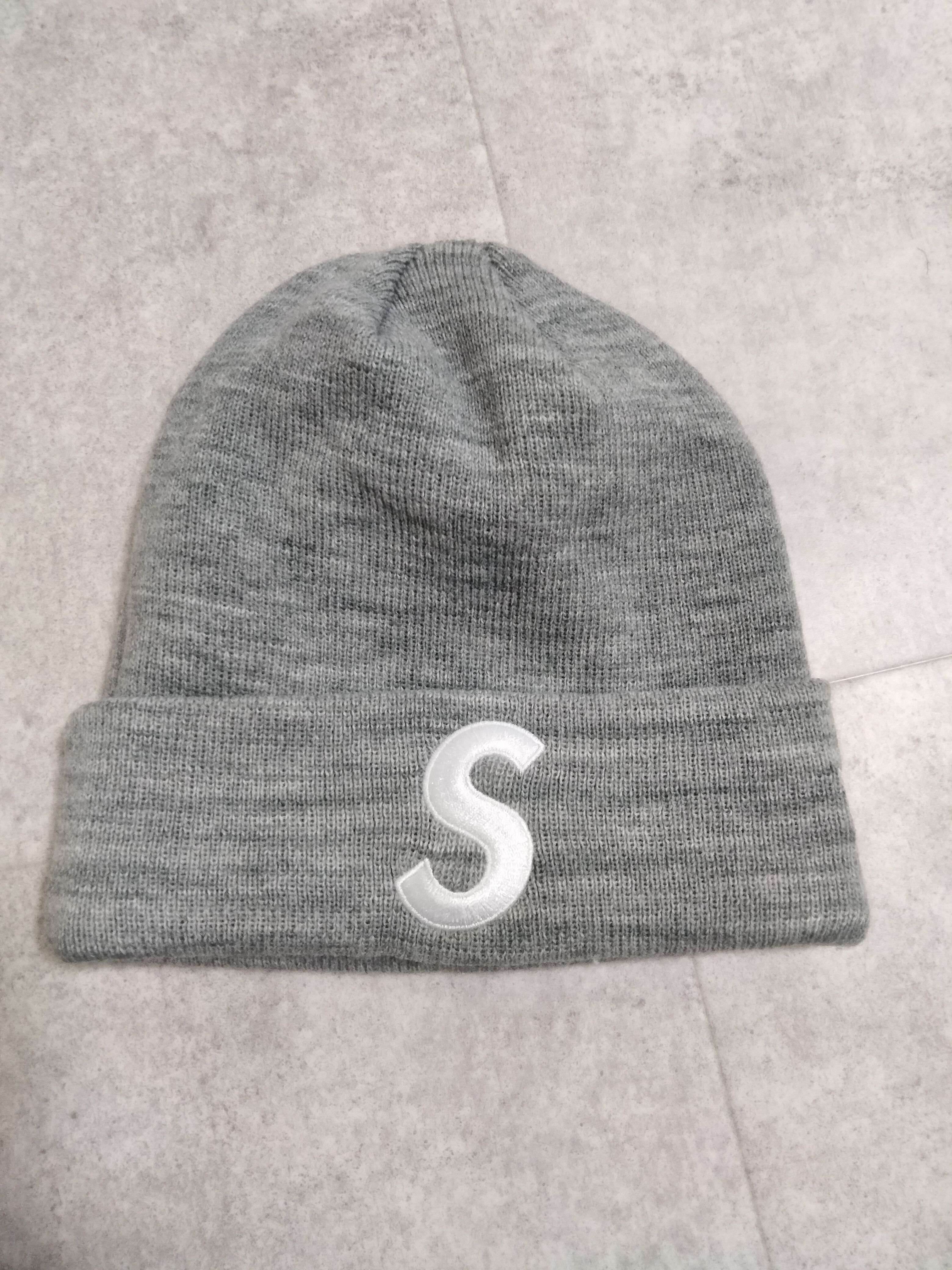 Supreme New Era S Logo Beanie "Heather Grey" (23FW)