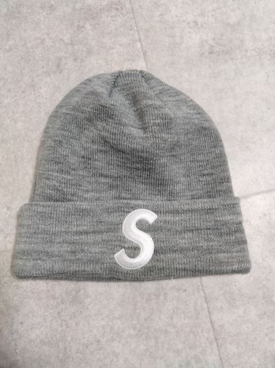 Supreme New Era S Logo Beanie "Heather Grey" (23FW)