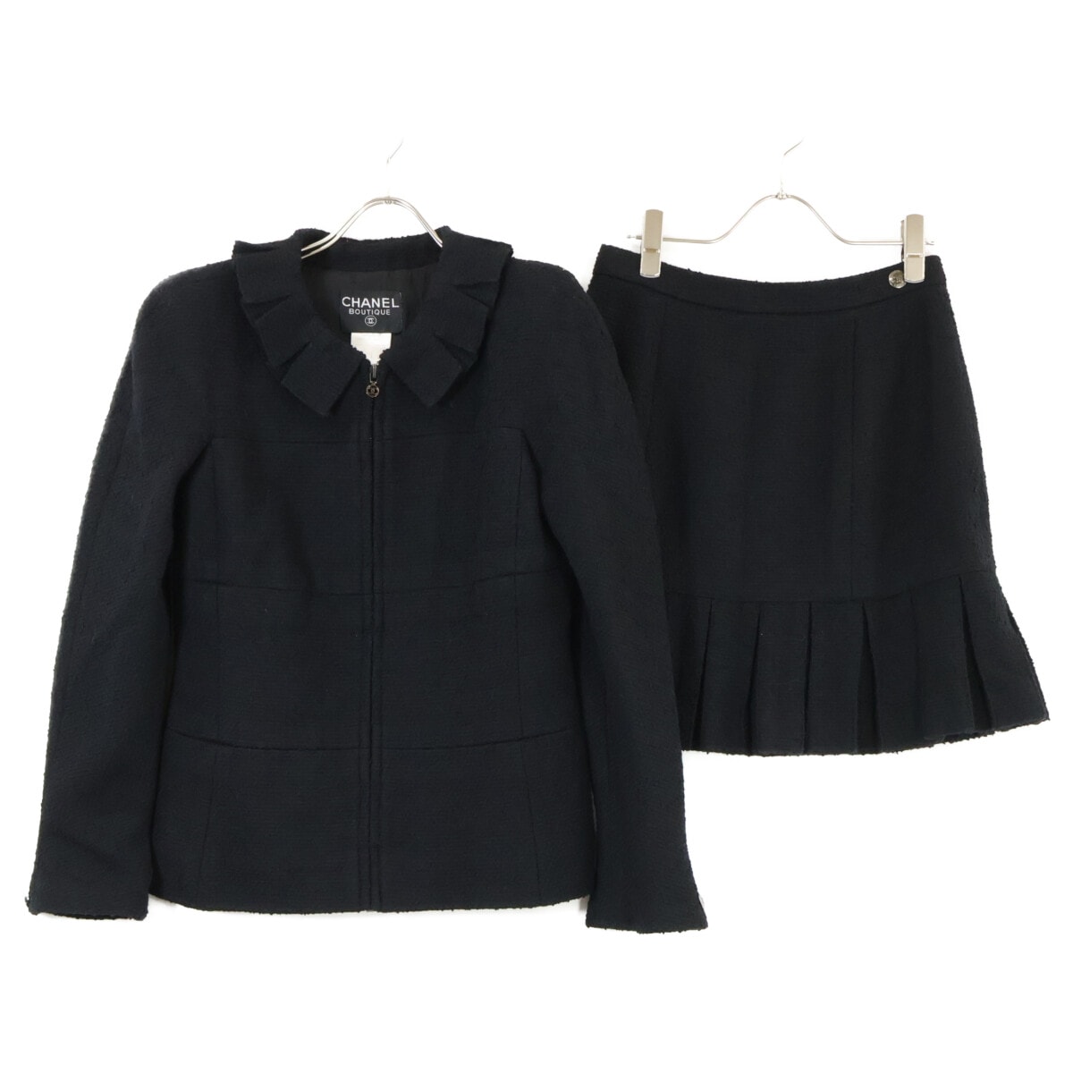 シャネル 【美品】P09679V05945 97A ツイード ジャケット/スカート セットアップ 40