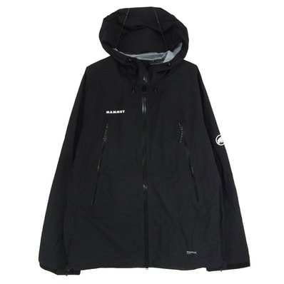 Mammut マムート ナイロンジャケット 1010-32070 Masao Light 2.0 HS Hooded Jacket マサオ ライトハードシェル フーデッド ジャケット ブラック系 2XL【中古】