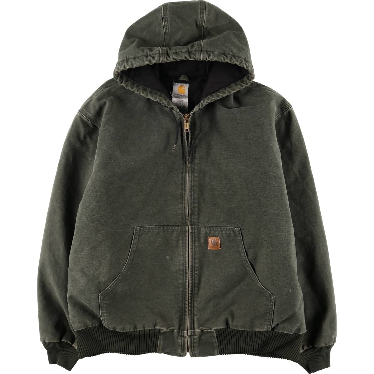古着 カーハート Carhartt アクティブジャケット 中綿入り ダックフルジップパーカー メンズXL相当/eaa495310