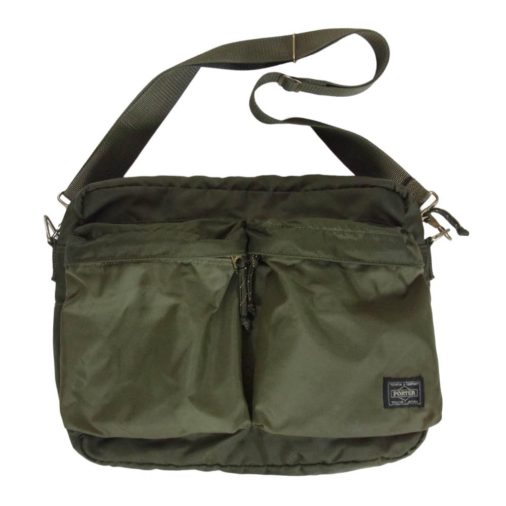 PORTER ポーター 855-07415 FORCE フォース ショルダーバッグ モスグリーン系【中古】