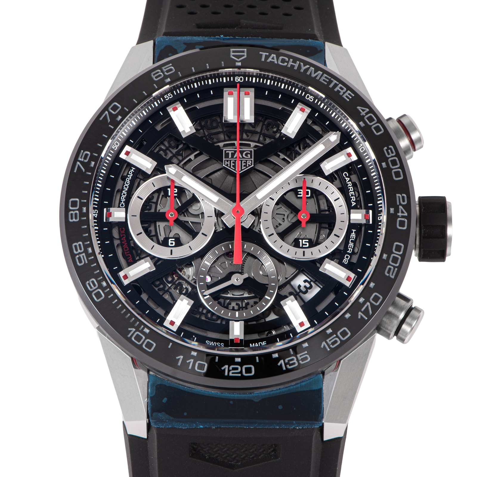 TAG HEUER タグホイヤー カレラ キャリバー ホイヤー02 クロノグラフ CBG2010.FT6143 ステンレススチール【中古】