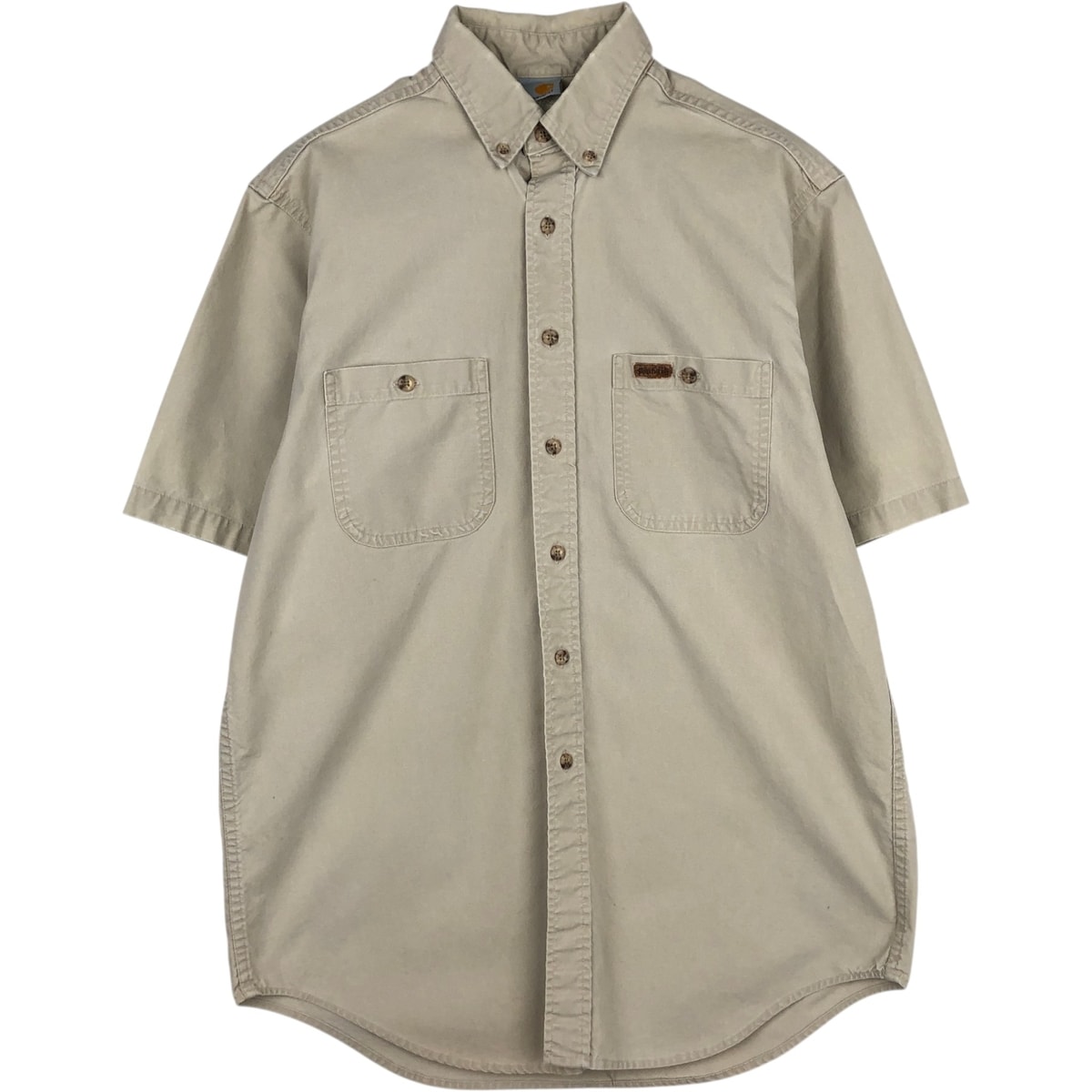古着 00年代 カーハート Carhartt ボタンダウン 半袖 ワークシャツ メンズM相当/eaa632768