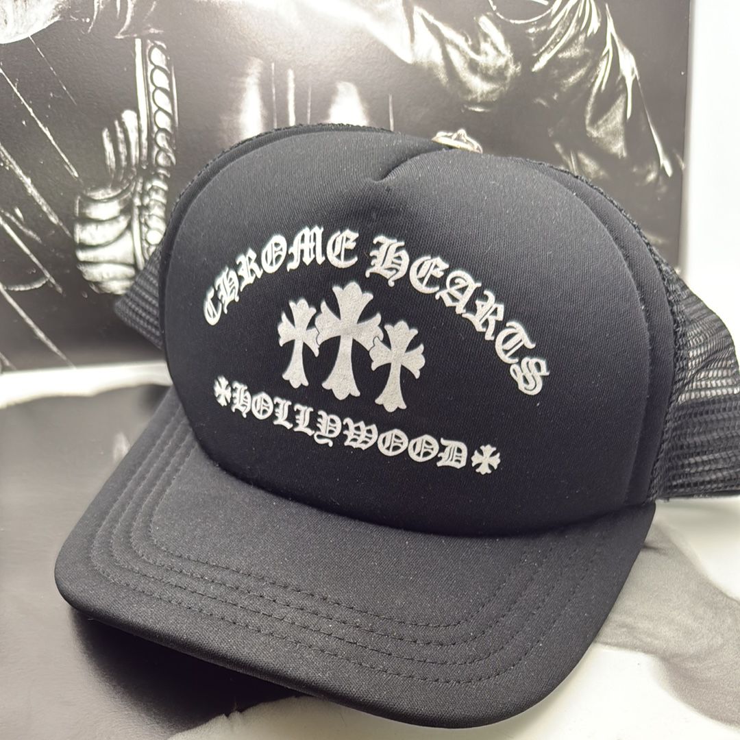 Chrome Hearts Trucker Cap King Taco "Black"