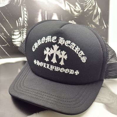 Chrome Hearts Trucker Cap King Taco "Black"