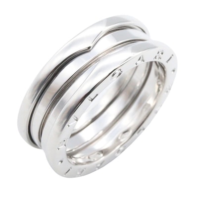 ブルガリ BVLGARI B-zero1 ビーゼロワン リング 3バンド リング・指輪 ジュエリー K18WG(ホワイトゴールド) メンズ レディース シルバー系 【中古】