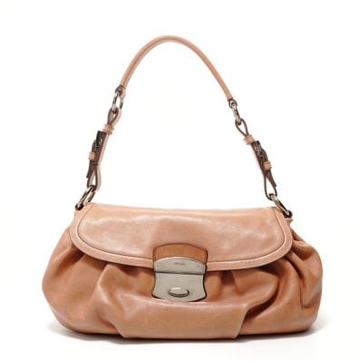 プラダ PRADA レザー ワンショルダー ショルダーバッグ【中古】