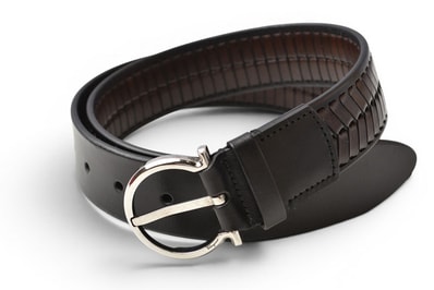 サルヴァトーレフェラガモ ガンチーニ ベルト レザー Salvatore Ferragamo ブラック/ブラウン サイズ90【中古】