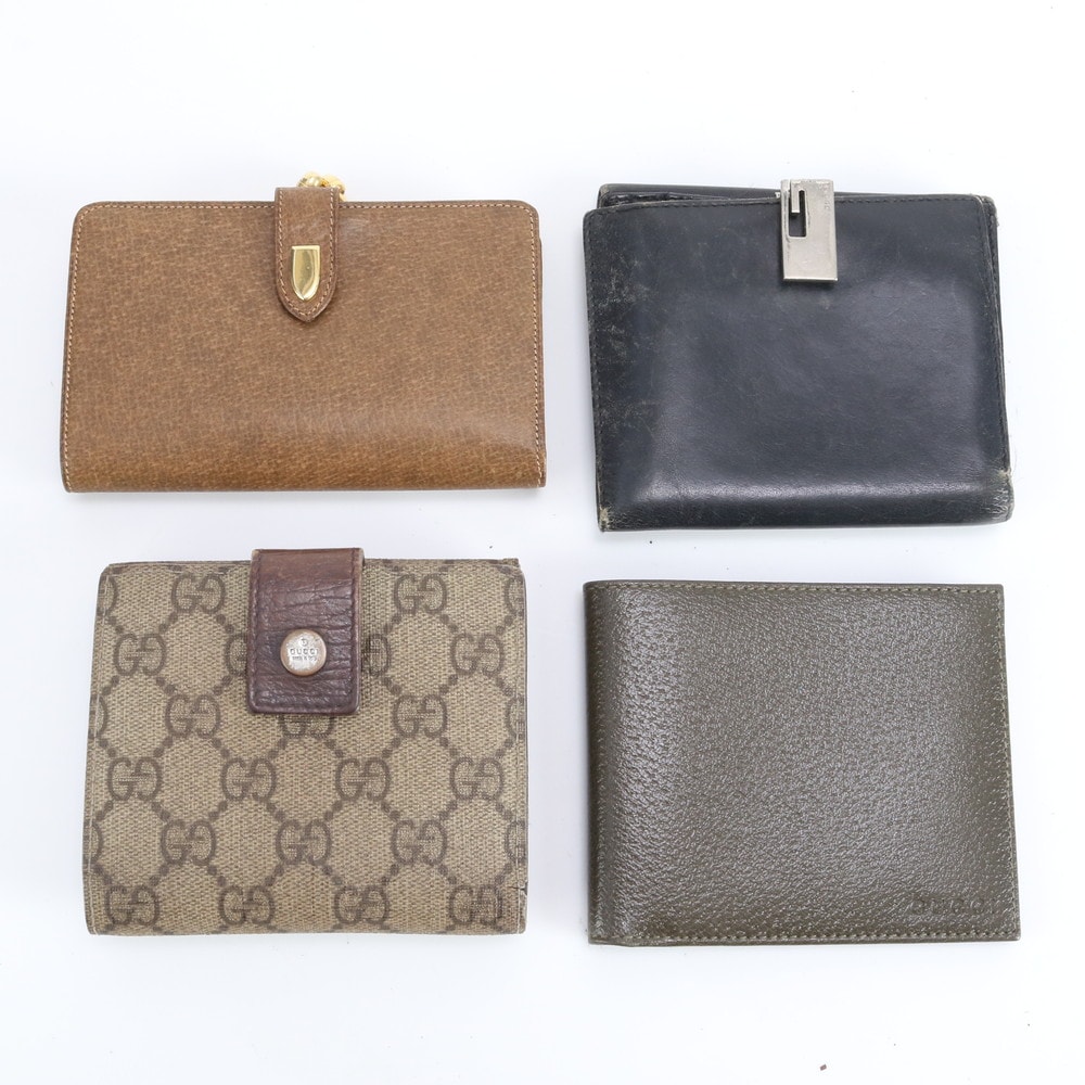 A (未使用に近い)】未使用に近い GUCCI グッチ 折り財布 財布 GG