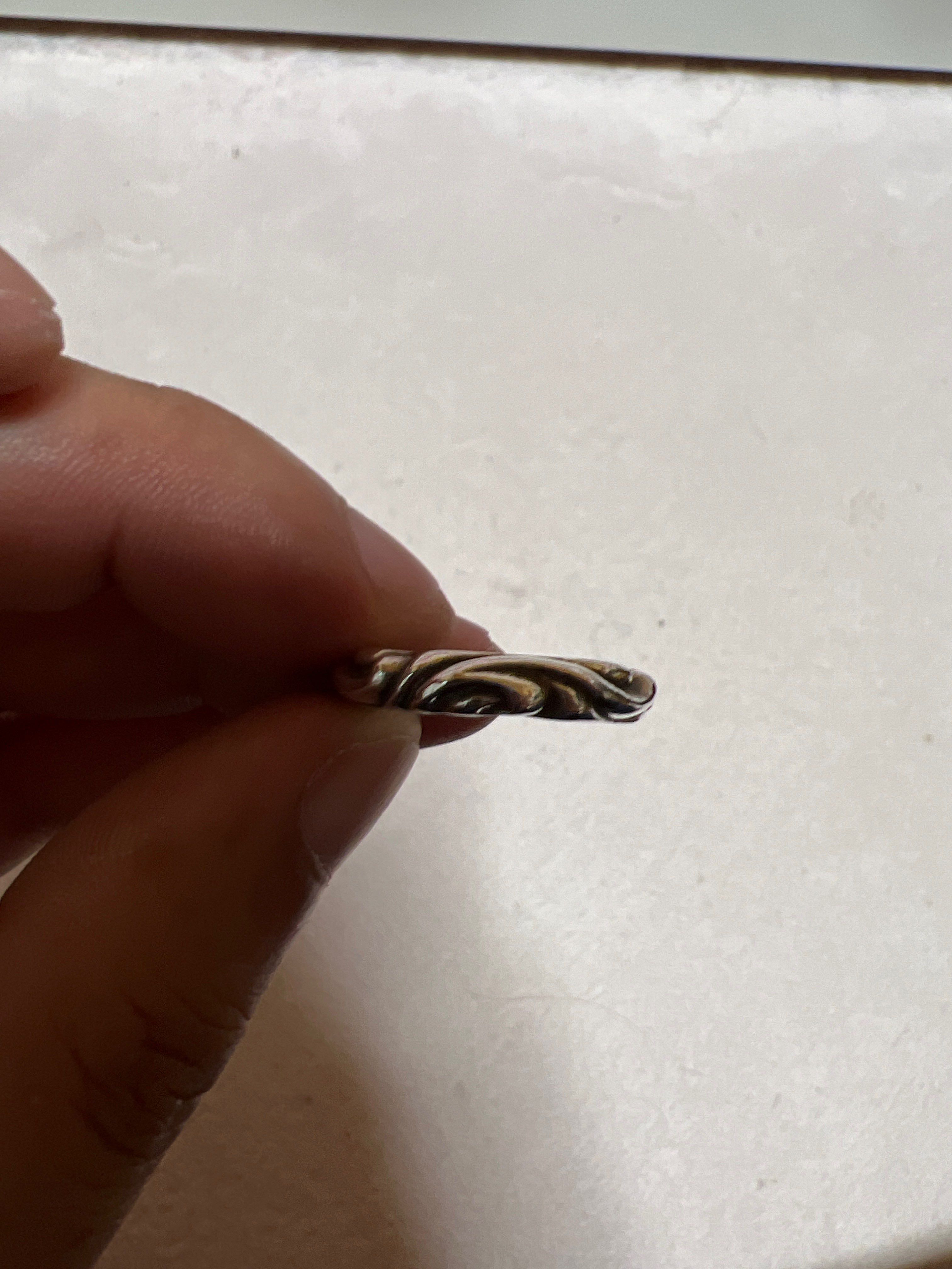 Chrome Hearts Scroll Band Ring "Silver"