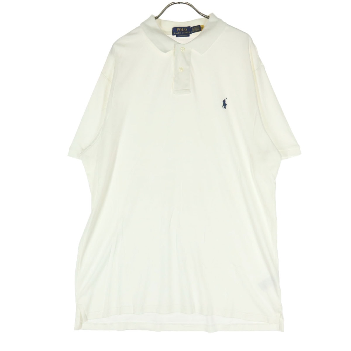POLO RALPH LAUREN ポロラルフローレン ワンポイントロゴ 半袖 ポロシャツ XL ホワイト