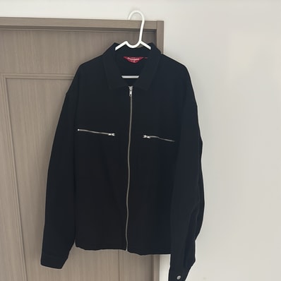 Supreme Moleskin Work Jacket "Black"