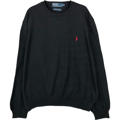 古着 ラルフローレン Ralph Lauren POLO by Ralph Lauren ピマコットンニットセーター 中国製 メンズXL相当/eaa670132