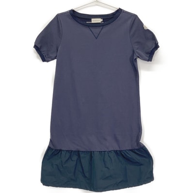 モンクレール 14年製 ネイビー ABITO MANICHE CORTE ワンピース XS