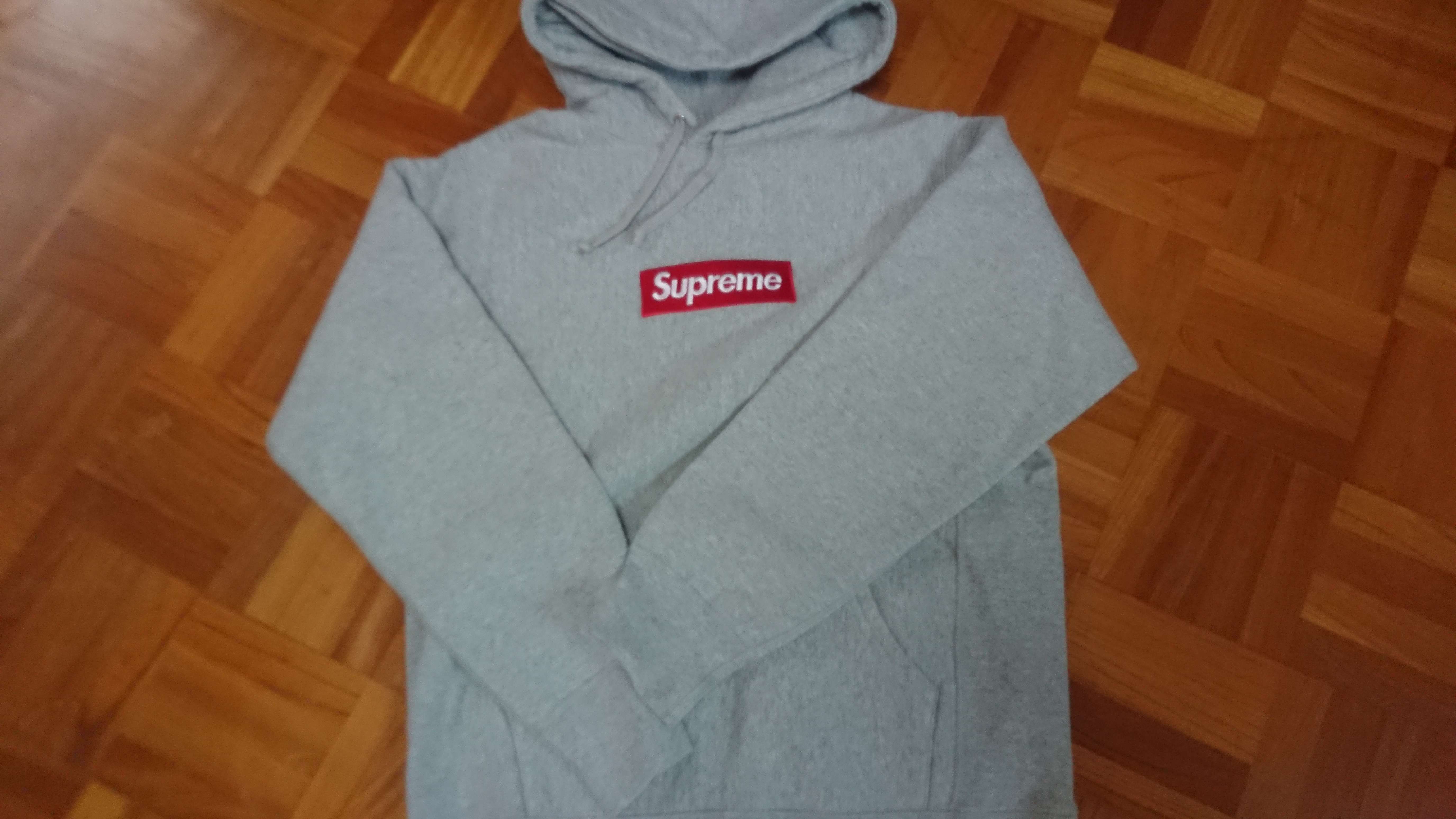 Supreme Box Logo Hooded Sweatshirt "Heather Grey" (16FW)