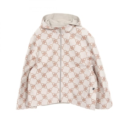 エルメス HERMES ブルゾン 衣料品 アウター コットン レーヨン オレンジ レディース ベージュ系 / オレンジ系 2E0154DX 【中古】