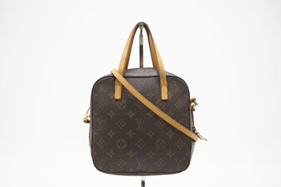 LOUIS VUITTON ルイ・ヴィトン モノグラム スポンティーニ M47500 2wayショルダーバッグ ブラウン コーティングキャンバス レディース