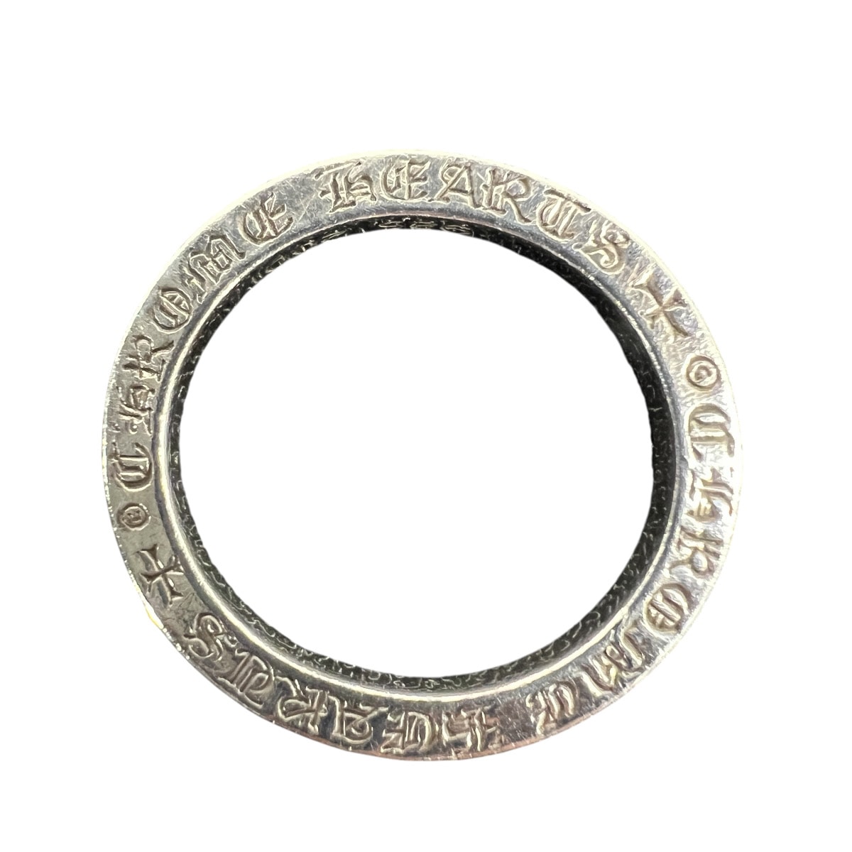CHROME HEARTS クロムハーツ SPACER PLN 3MM スペーサー プレーン リング 指輪 約22号 約6.86g インボイス付属 クロス ロゴ ジュエリー アクセサリー クロム Bランク 中古 鑑定済 クロムリング