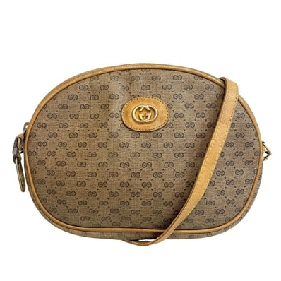 グッチ GUCCI ショルダーバッグ オールドグッチ マイクロGG ヴィンテージ 007 104 0013 ベージュ