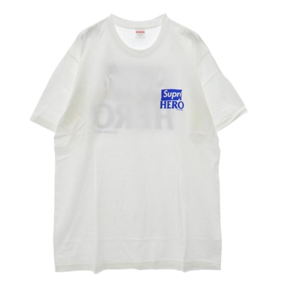Supreme シュプリーム Tシャツ 24SS × ANTIHERO Dog Tee アンチヒーロー ドッグ Tシャツ 半袖 カットソー ホワイト系 L【極上美品】【中古】