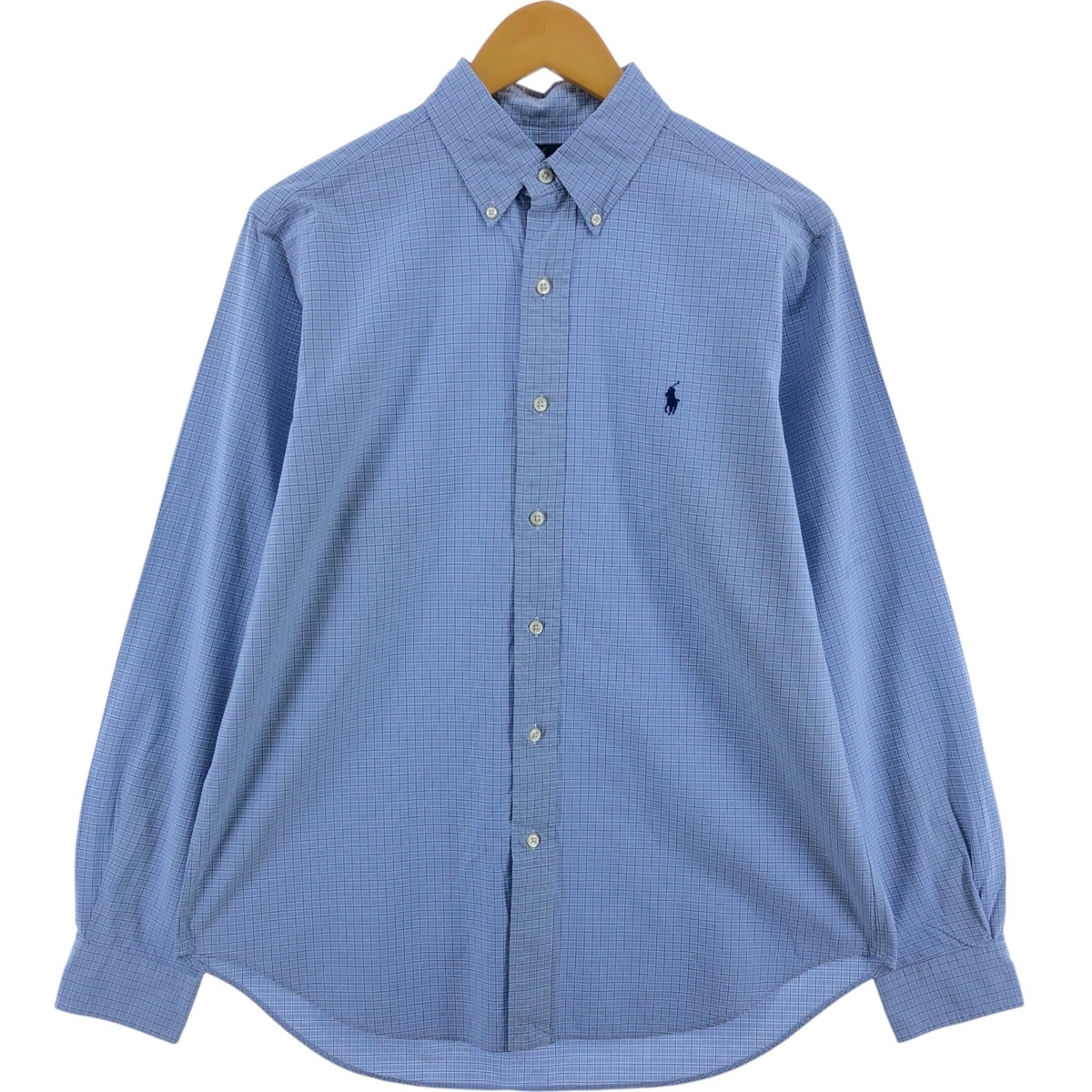 古着 ラルフローレン Ralph Lauren CLASSIC FIT 長袖 ボタンダウンチェックシャツ メンズL相当/eaa547436