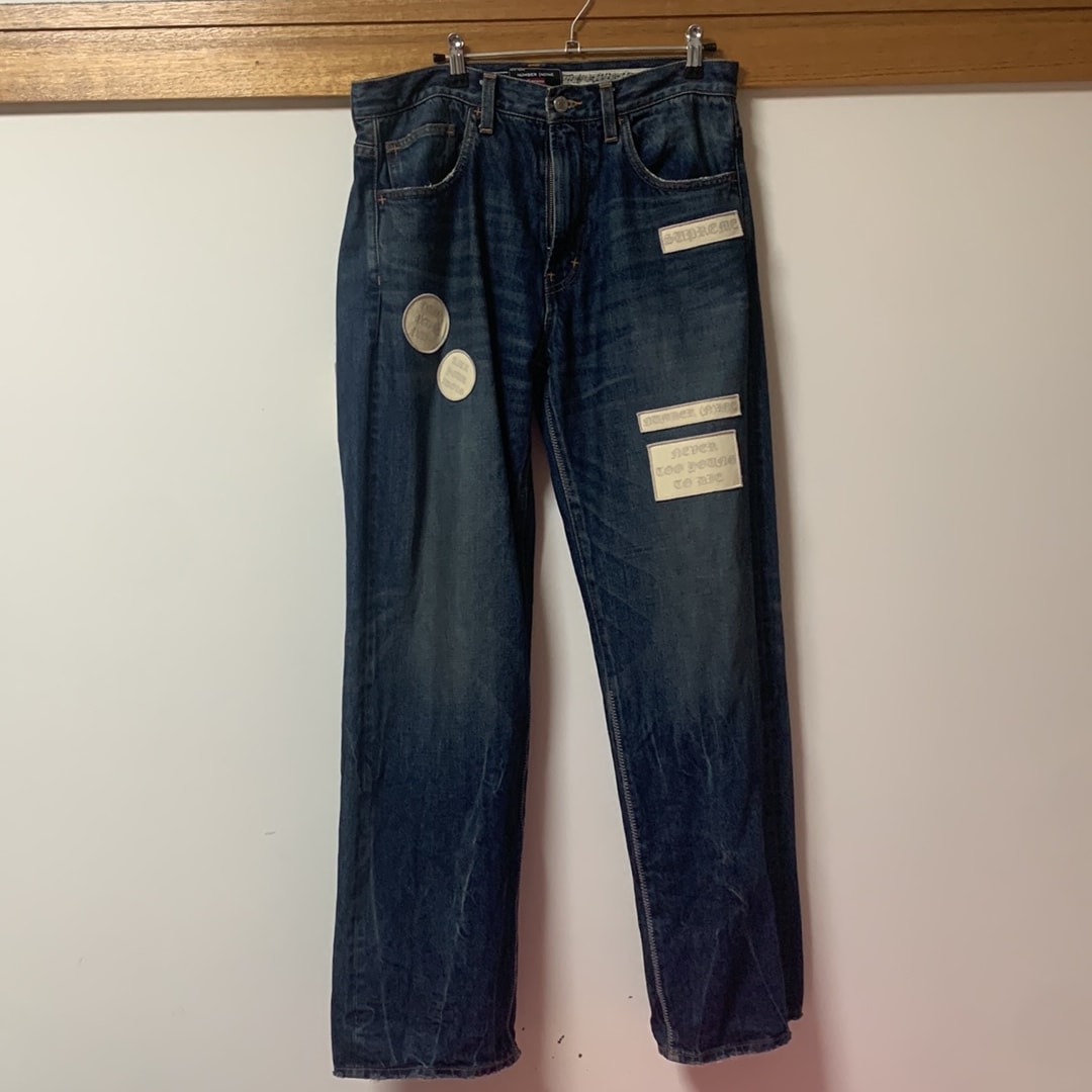 Supreme x Number (N)ine Patches Loose Fit Jean "Washed Indigo"