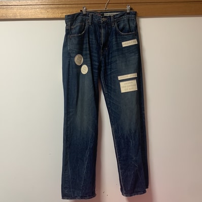 Supreme x Number (N)ine Patches Loose Fit Jean "Washed Indigo"
