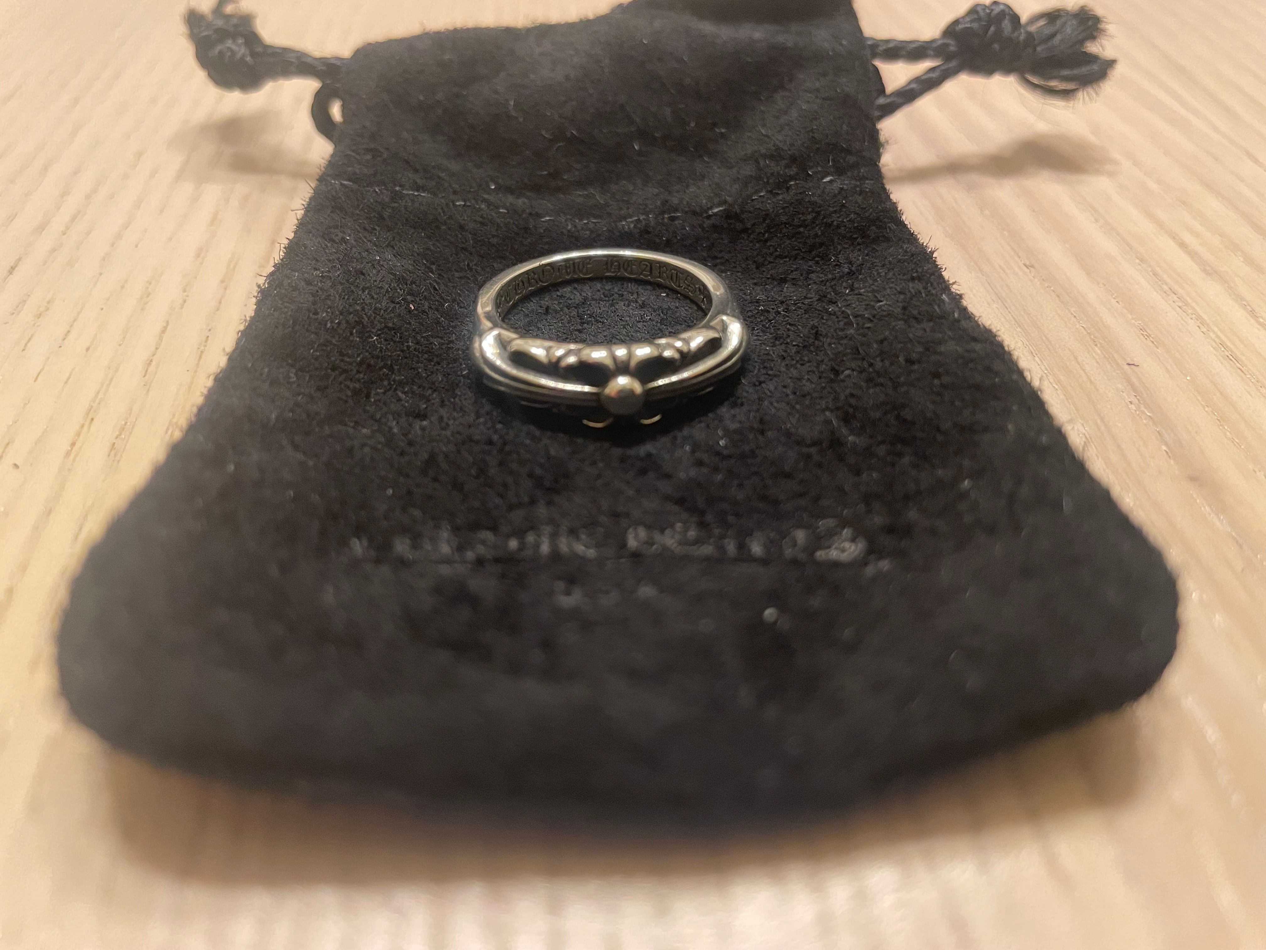 Chrome Hearts Baby Classic Ring W / Floral Cross "Silver"