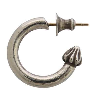 CHROME HEARTS クロムハーツ(原本無) HOOP PLAIN プレーン フープ ピアス シルバー系【中古】