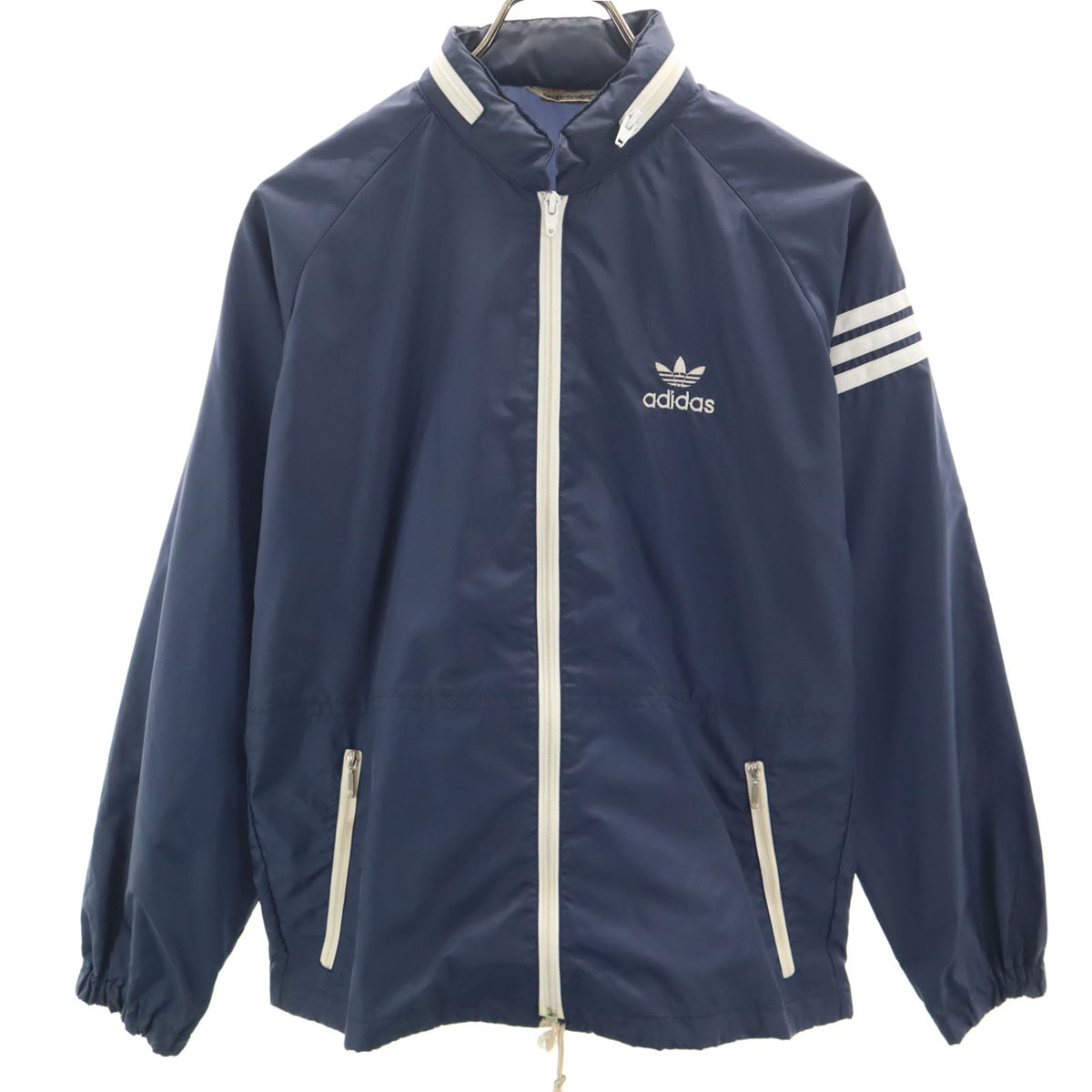 adidas アディダス 70s 80s ヴィンテージ ウインドブレーカー S ネイビー デサント ジャケット