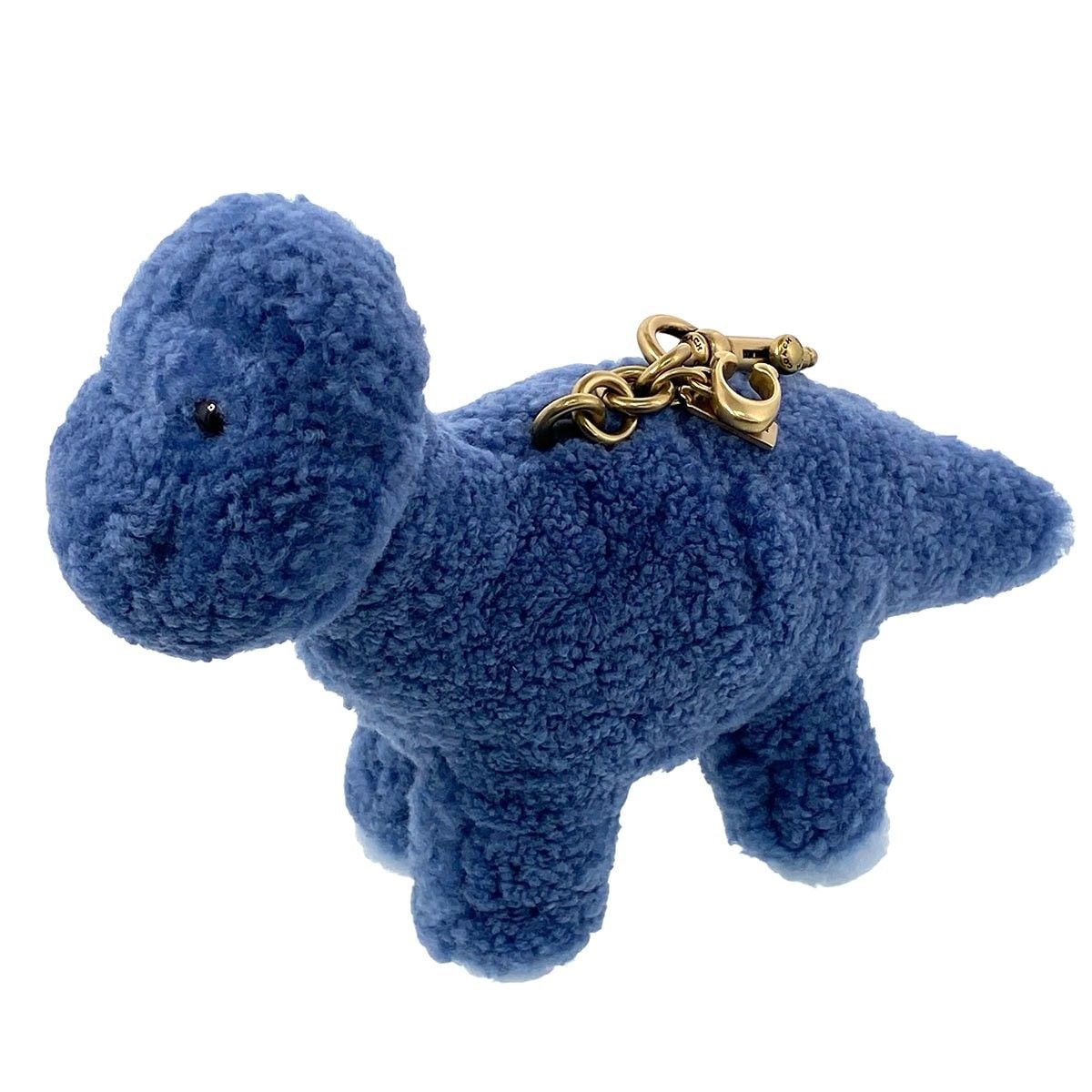 COACH コーチ バディダイナソー バッグ チャーム シアリング ブルー  レディース【中古】