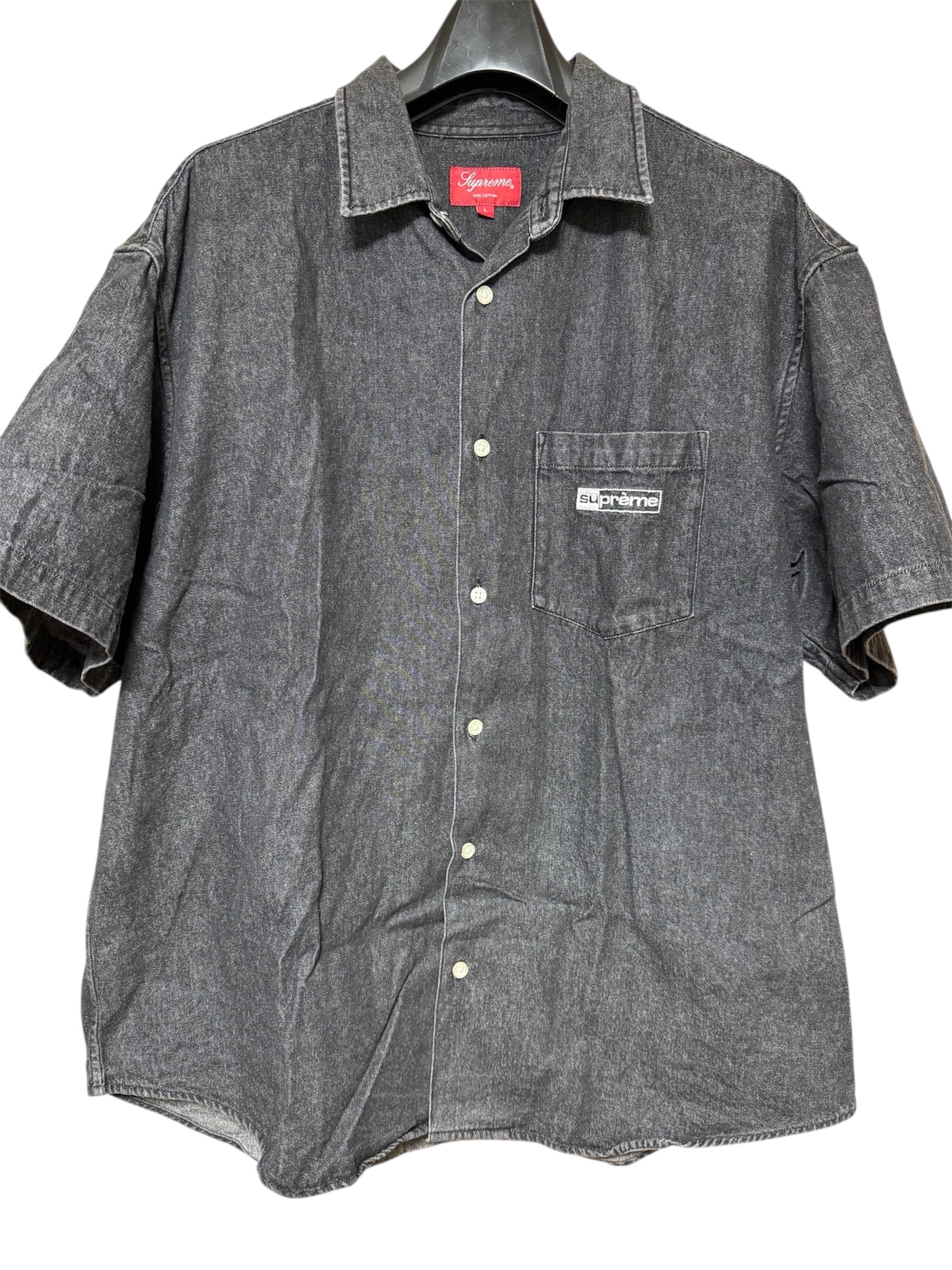 Supreme Invert Denim S/S Shirt "Black"