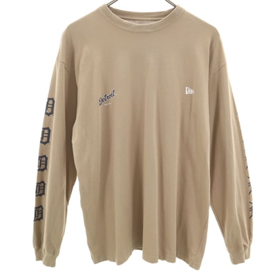NEW ERA ニューエラ 長袖 Tシャツ L ベージュ ロンT
