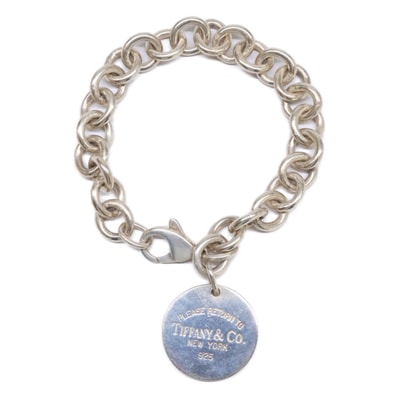 ティファニー リターントゥティファニーラウンドタグ ブレスレット シルバー925 -
