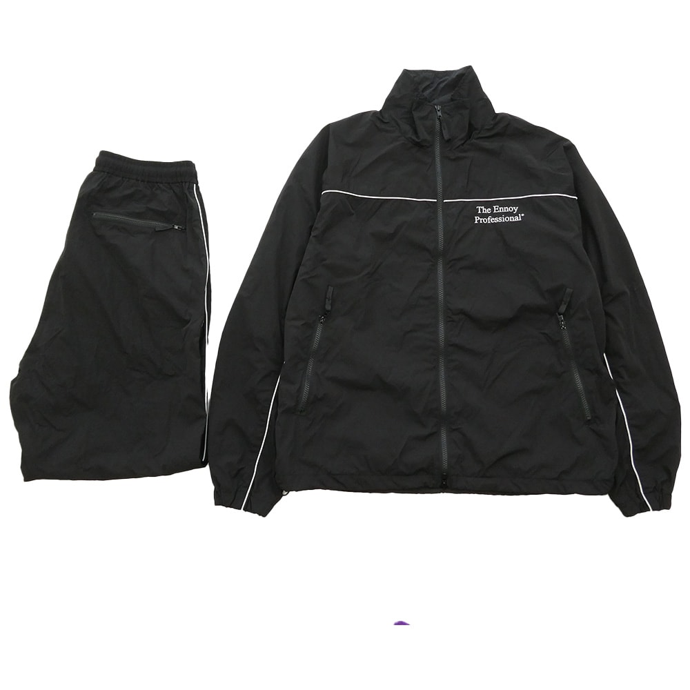 The Ennoy Professional ザ エンノイ プロフェッショナル ジャケット 26SS SS26BRENJK01LP/SS26BRENPT01LP PIPING NYLON TRACK SUIT SET UP【中古】