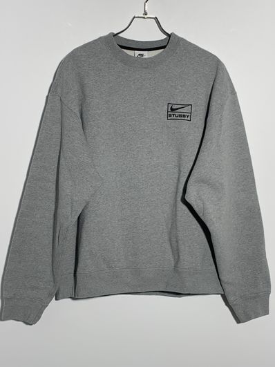 Stussy x Nike Fleece Crew (US Size) "Grey" DO9337-063