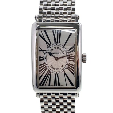 FRANCK MULLER フランクミュラー ロングアイランド 腕時計 1000QZ ステンレススチール シルバー レディース【中古】