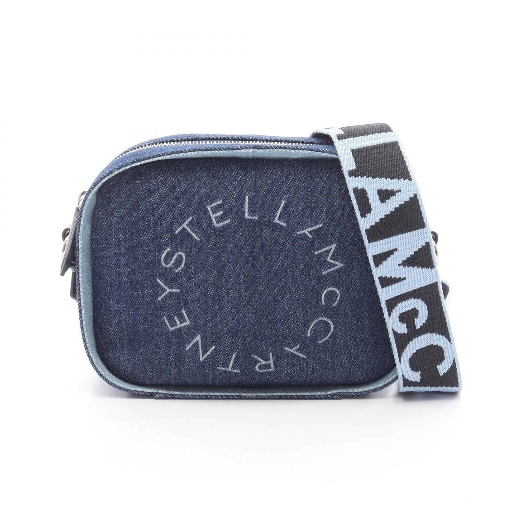 ステラマッカートニー Stella McCartney ステラ ロゴ ショルダーバッグ バッグ デニム レディース ネイビー系 WP0010 【中古】