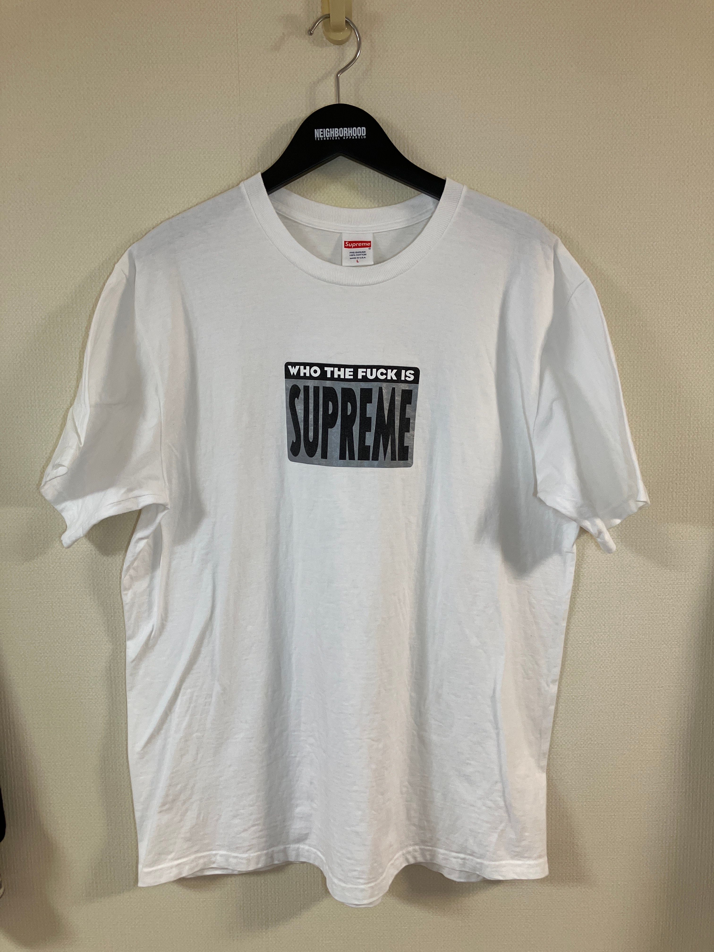 Supreme Who The Fuck Tee "White"