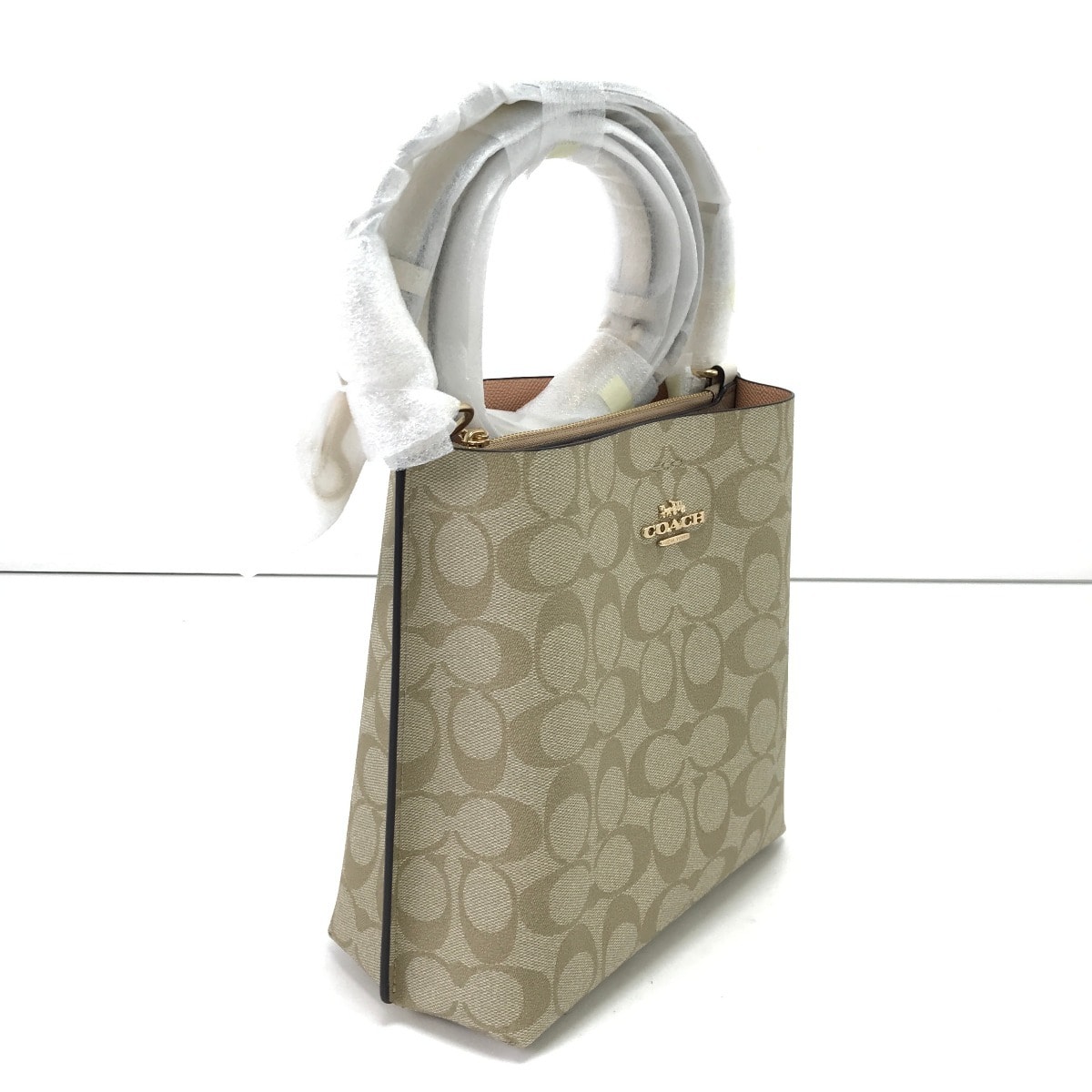 COACH コーチ ハンドバッグ  シグネチャー ストラップ付 CA582