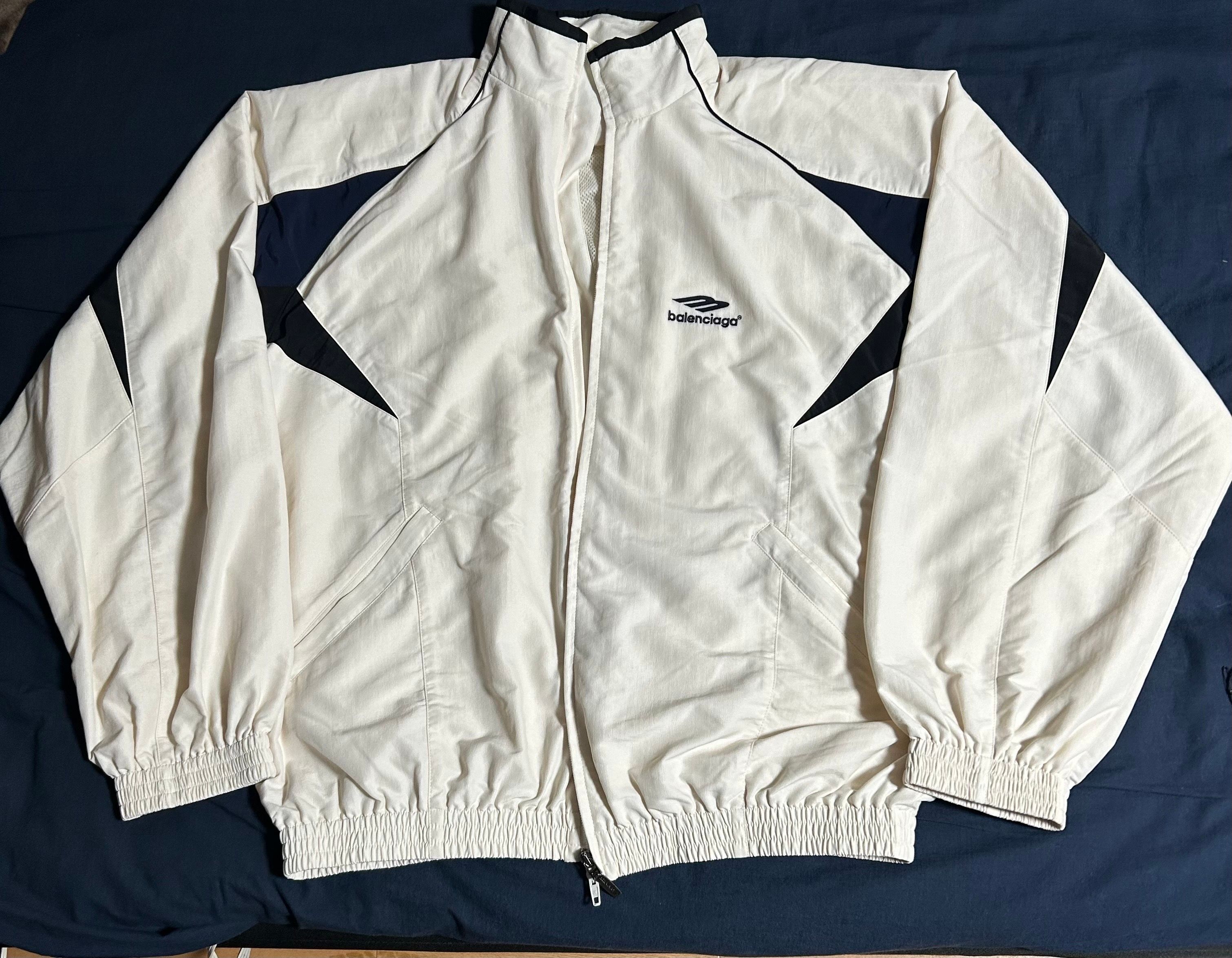 BALENCIAGA 3B Sports Icon Medium Fit Tracksuit Jacket "White"