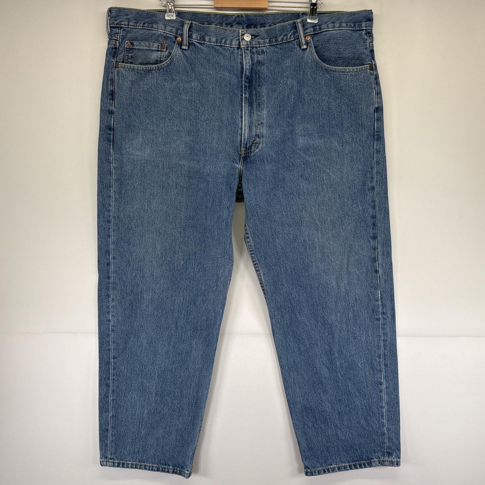 古着 リーバイス Levi's デニムパンツ 550 テーパード ジーンズ ジーパン 5ポケット 長ズボン 大きいサイズ w46 L30 ブルー メンズ