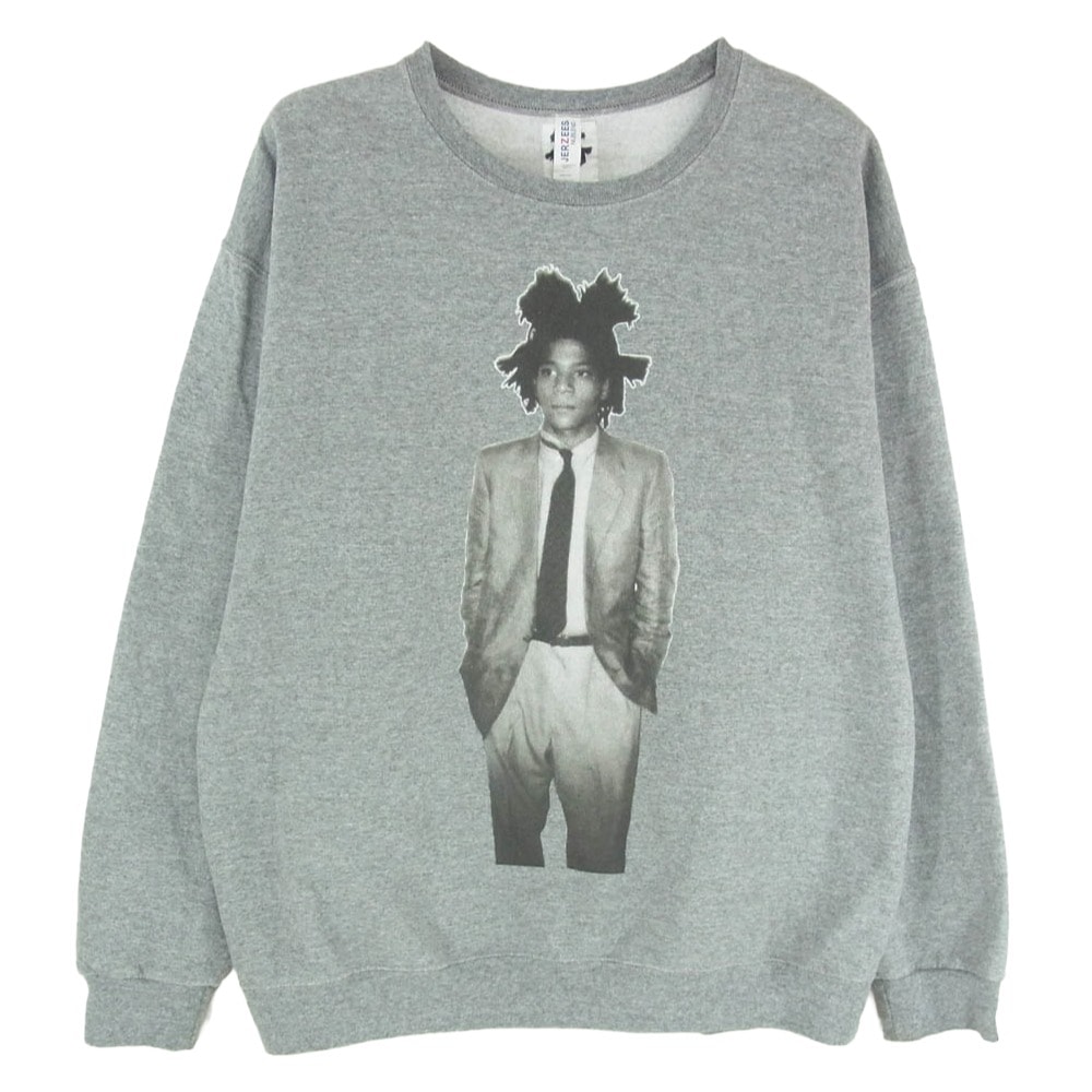 WACKO MARIA ワコマリア スウェット BASQUIAT-WM-SS05 JEAN-MICHEL BASQUIAT バスキア SWEAT SHIRT クルーネック スウェットシャツ トレーナー グレー系 L【中古】