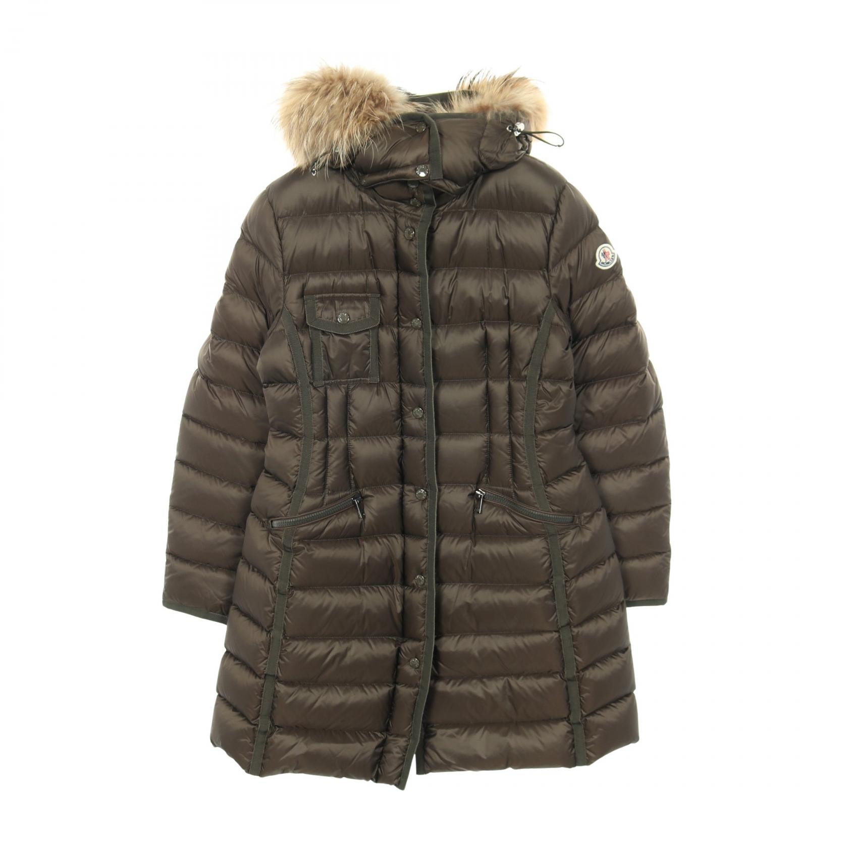 モンクレール MONCLER HERMIFUR エルミファー ダウンジャケット 衣料品 アウター ナイロン レディース ブラウン系 / カーキ系 【中古】