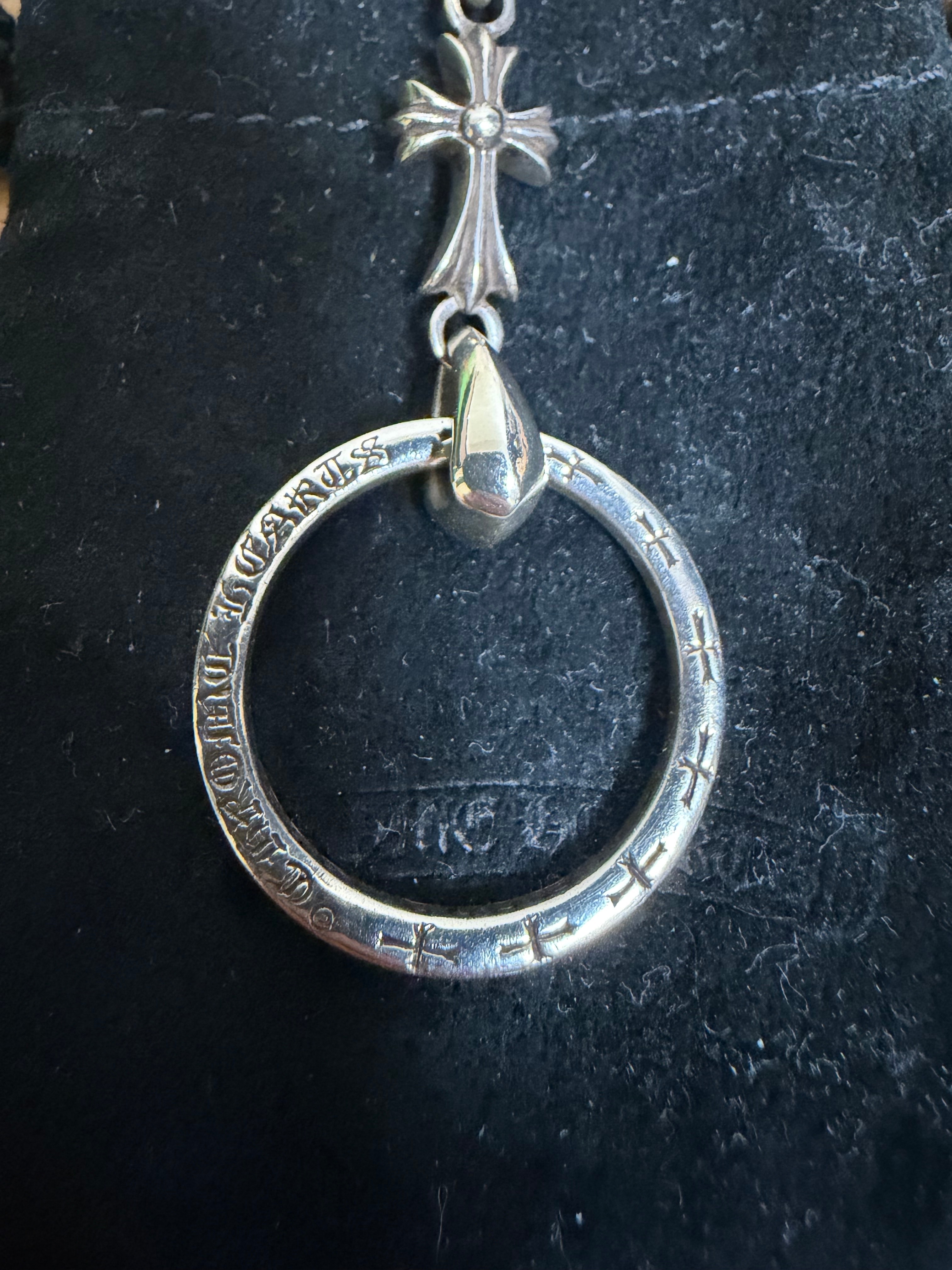 Chrome Hearts Sunglasses Holder NTFL Baby Fat Loop "Silver"