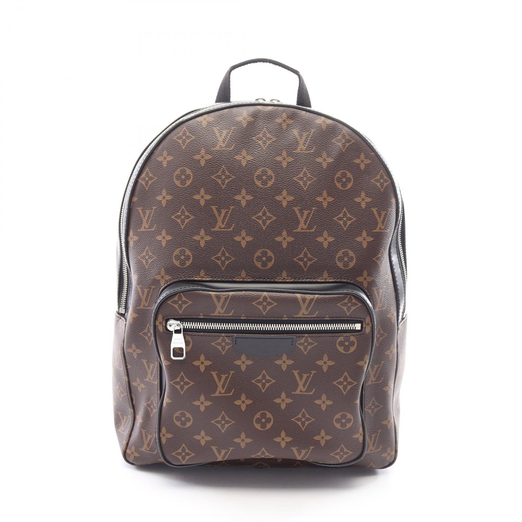 ルイ・ヴィトン LOUIS VUITTON ジョッシュ モノグラムマカサー リュックサック バックパック バッグ PVCコーティングキャンバス レザー メンズ ブラウン系 / ブラック系 M41530 【中古】