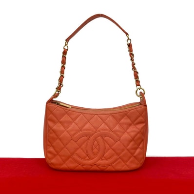 CHANEL シャネル マトラッセ ココマーク マットキャビアスキン ショルダーバッグ ピンク
21321