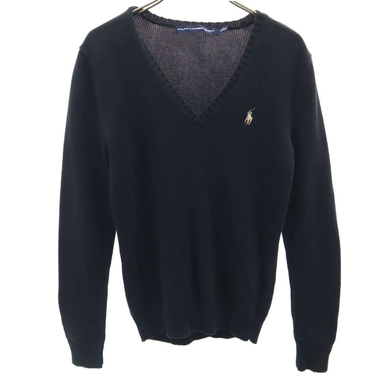 RALPH LAUREN SPORT ラルフローレンスポーツ 長袖 Vネック ニット M ブラック