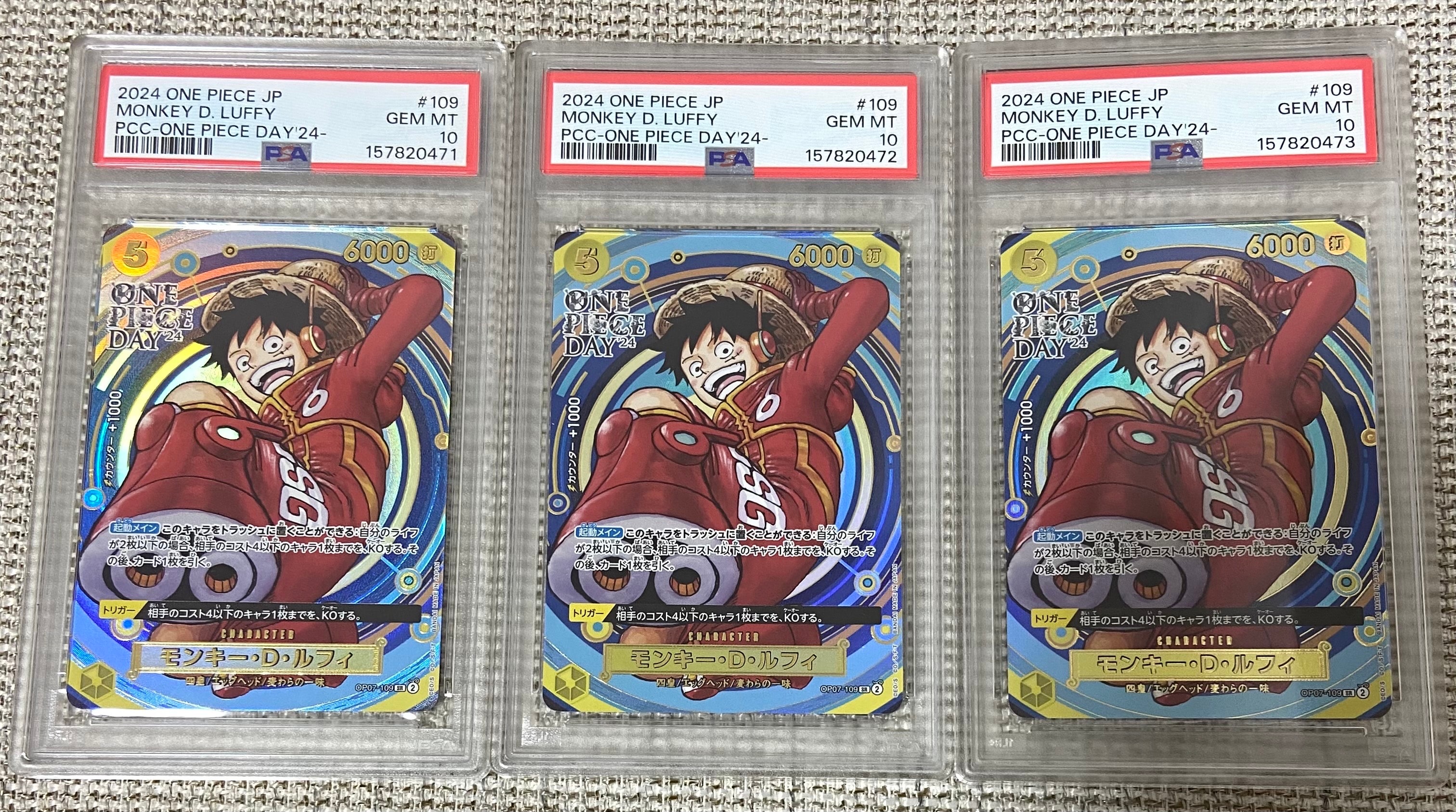 PSA10】モンキー・D・ルフィ SR [OP07-109](プレミアムカード
